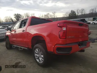 2020 Chevrolet Silverado 1500 Custom with VIN 3GCPWBEH9LG353375, listed as a Copart auction lot 43053215 with 47,410 mi miles and Salvage Title. Bid and sale history available at carsss.com. Image 2.