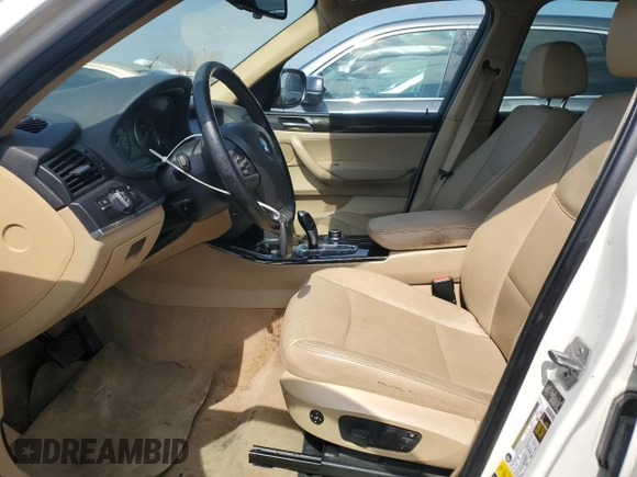 2013 BMW X3 xDrive28i with VIN 5UXWX9C51D0D05581, listed as a Copart auction lot 50946505 with 120,451 mi miles and Clean Title. Bid and sale history available at carsss.com. Image 7.