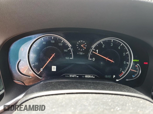 2019 BMW 7 Series 740i with VIN WBA7E2C57KB218038, listed as a Copart auction lot 77892043 with 51,471 mi miles. Bid and sale history available at carsss.com. Image 9.