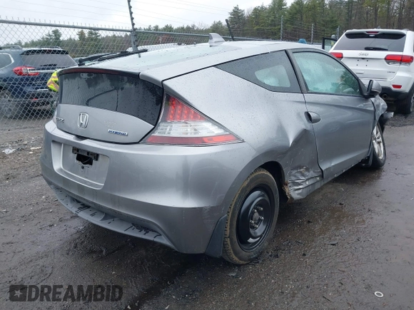 2011 Honda CR-Z EX with VIN JHMZF1D64BS000146, listed as a IAAI auction lot 42005083 with 204,459 mi miles. Bid and sale history available at carsss.com. Image 4.