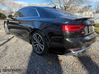 2018 Audi S5 Coupe Premium Plus with VIN WAUP4AF52JA002515, listed as a Copart auction lot 86856374 with 125,014 mi miles and Clean Title. Bid and sale history available at carsss.com. Image 3.