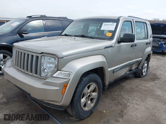 2010 Jeep Liberty Sport with VIN 1J4PN2GK2AW180299, listed as a IAAI auction lot 42057537 with 97,263 mi miles. Bid and sale history available at carsss.com. Image 2.
