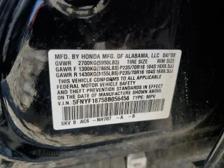 2008 Honda Pilot EX-L with VIN 5FNYF18758B056456, listed as a Copart auction lot 64497905 with 120,169 mi miles and Clean title. Bid and sale history available at DreamBid. Image 13.