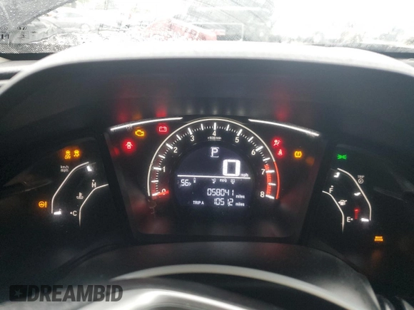2018 Honda Civic Sedan LX with VIN 2HGFC2F50JH602542, listed as a Copart auction lot 48079095 with 58,041 mi miles and Salvage Title. Bid and sale history available at carsss.com. Image 9.