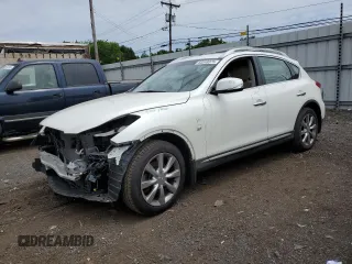 2017 Infiniti QX50 with VIN JN1BJ0RR2HM404478, listed as a Copart auction lot 60248375 with 104,377 mi miles and Salvage title. Bid and sale history available at DreamBid. Image 1.