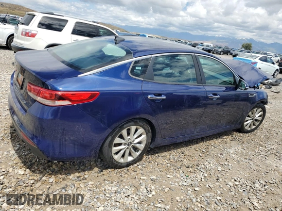 2017 Kia Optima LX with VIN 5XXGT4L36HG128546, listed as a Copart auction lot 57163655 with 164,335 mi miles and Salvage title. Bid and sale history available at DreamBid. Image 3.