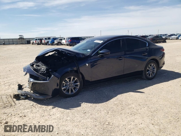 2025 Mazda 3 S with VIN 3MZBPAAM6SM455847, listed as a Copart auction lot 50470785 with Not Provided miles and Salvage Title. Bid and sale history available at DreamBid. Image 1.