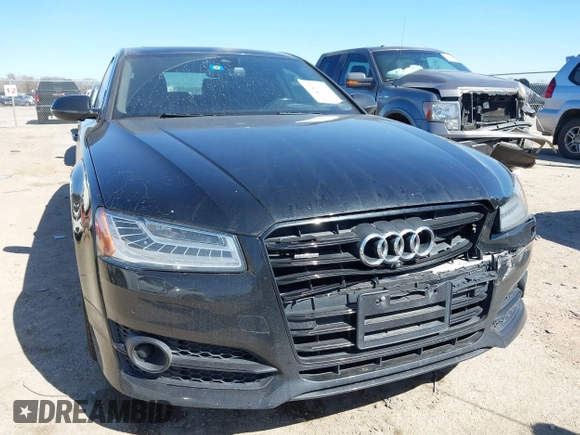 2017 Audi A8 L Sport with VIN WAU43AFD2HN000635, listed as a IAAI auction lot 41686835 with 91,203 mi miles. Bid and sale history available at carsss.com. Image 6.