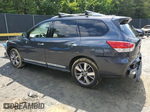2013 Nissan Pathfinder Platinum with VIN 5N1AR2MM6DC672311, listed as a Copart auction lot 58985895 with 160,552 mi miles and Salvage title. Bid and sale history available at DreamBid. Image 2.