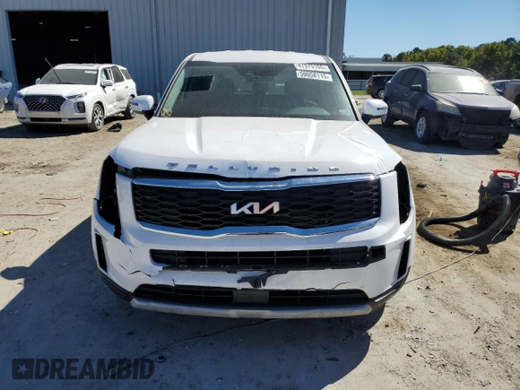 2022 Kia Telluride LX with VIN 5XYP2DHC1NG292886, listed as a Copart auction lot 50058115 with 51,235 mi miles and Salvage title. Bid and sale history available at DreamBid. Image 5.