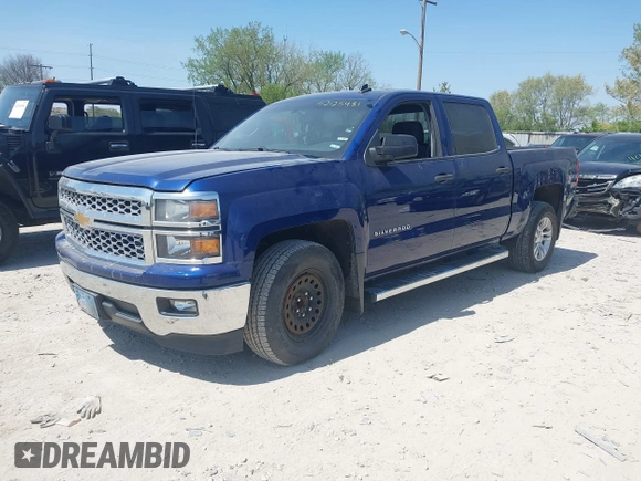 2014 Chevrolet Silverado 1500 LT with VIN 3GCPCREHXEG438567, listed as a IAAI auction lot 42125481 with 123,517 mi miles. Bid and sale history available at carsss.com. Image 2.