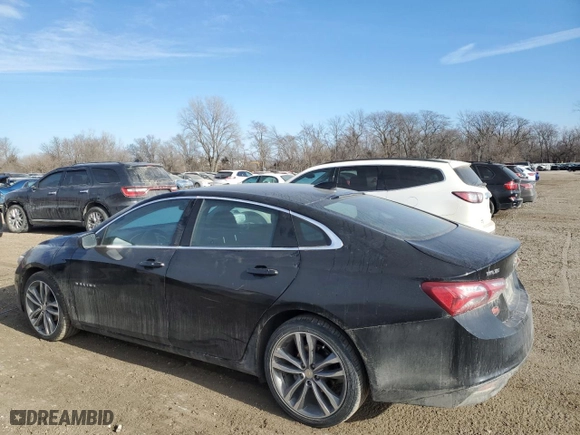 2022 Chevrolet Malibu LT with VIN 1G1ZD5STXNF184375, listed as a Copart auction lot 44375735 with 39,393 mi miles and Salvage Title. Bid and sale history available at carsss.com. Image 2.