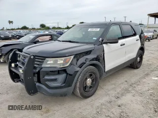 2017 Ford Police Interceptor Utility с VIN 1FM5K8ARXHGB15585, выставлен на аукционе Copart как лот 58861855 с пробегом 95 176 миль миль и Списание • Salvage title. История ставок и продаж доступна на DreamBid. Изображение 1.