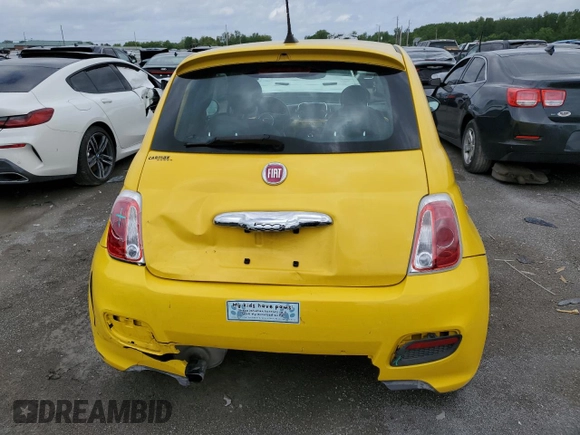 2016 FIAT 500 Sport z VIN 3C3CFFBRXGT155408, wystawiony jako Copart lot #53004854 z przebiegiem 35 188 mil mil oraz Szkoda całkowita • Salvage title. Historia ofert i sprzedaży dostępna na DreamBid. Obrazek 6.