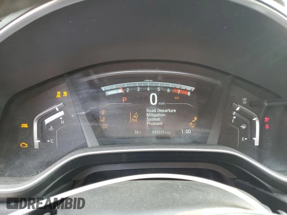 2017 Honda CR-V EX-L with VIN 7FARW1H87HE004506, listed as a Copart auction lot 52672355 with 43,519 mi miles and Salvage Title. Bid and sale history available at DreamBid. Image 9.