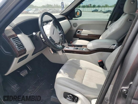 2017 Land Rover Range Rover z VIN SALGS5FE9HA356728, wystawiony jako Copart lot #58691065 z przebiegiem 122 893 mil mil oraz Czysty tytuł • Clean title. Historia ofert i sprzedaży dostępna na DreamBid. Obrazek 7.
