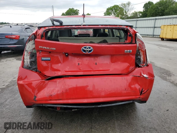 2015 Toyota Prius Four with VIN JTDKN3DU9F0427596, listed as a Copart auction lot 55573695 with 171,480 mi miles and Salvage Title. Bid and sale history available at DreamBid. Image 6.