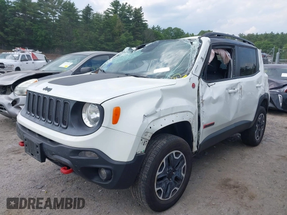 2016 Jeep Renegade Trailhawk with VIN ZACCJBCT1GPC60715, listed as a IAAI auction lot 42460460 with 124,061 mi miles and . Bid and sale history available at DreamBid. Image 2.