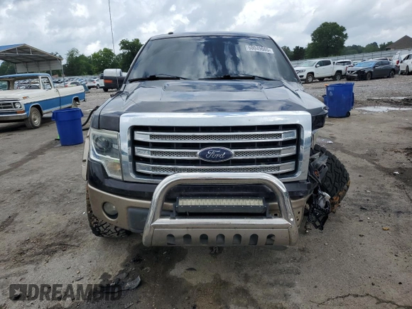 2013 Ford F-150 XL with VIN 1FTFW1ET1DFC76868, listed as a Copart auction lot 60049605 with 132,331 mi miles and Salvage title. Bid and sale history available at DreamBid. Image 5.