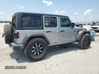 2021 Jeep Wrangler Unlimited Sport with VIN 1C4HJXDG7MW521106, listed as a Copart auction lot 62230955 with 52,358 mi miles and Salvage title. Bid and sale history available at DreamBid. Image 3.