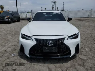 2024 Lexus IS 350 F Sport with VIN JTHGZ1B29R5073827, listed as a Copart auction lot 55848125 with 10,455 mi miles and Salvage title. Bid and sale history available at DreamBid. Image 5.