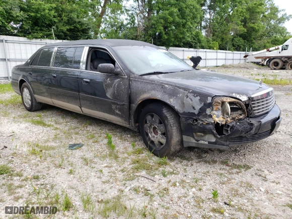2003 Cadillac Deville Professional Limousine with VIN 1GEEH90Y33U550029, listed as a Copart auction lot 52968224 with NaN miles and Salvage Title. Bid and sale history available at carsss.com. Image 4.
