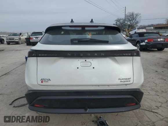 2023 Nissan ARIYA Platinum+ z VIN JN1DF0CD0PM702078, wystawiony jako Copart lot #85010444 z przebiegiem 8 807 mil mil oraz Szkoda całkowita • Salvage title. Historia ofert i sprzedaży dostępna na DreamBid. Obrazek 6.