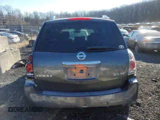 2008 Nissan Quest with VIN 5N1BV28U08N116662, listed as a Copart auction lot 84849304 with 0 mi miles and Salvage Title. Bid and sale history available at carsss.com. Image 6.
