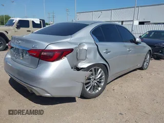 2020 Infiniti Q50 Luxe with VIN JN1EV7AP2LM202821, listed as a IAAI auction lot 41985144 with 112,024 mi miles and . Bid and sale history available at DreamBid. Image 4.