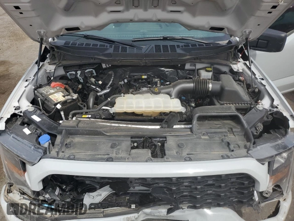 2023 Ford F-150 XL with VIN 1FTEW1CP2PFC13963, listed as a Copart auction lot 56045545 with 26,619 mi miles and Salvage title. Bid and sale history available at DreamBid. Image 11.