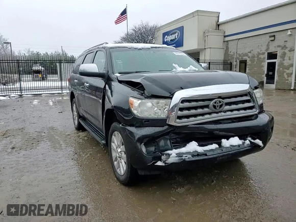 2015 Toyota Sequoia Platinum with VIN 5TDDY5G15FS117536, listed as a Copart auction lot 86520254 with 180,553 mi miles and Salvage Title. Bid and sale history available at carsss.com. Image 12.