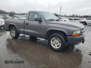 2004 Dodge Dakota with VIN 1D7FL16K34S554343, listed as a Copart auction lot 84607944 with 352,061 mi miles and Salvage Title. Bid and sale history available at carsss.com. Image 4.