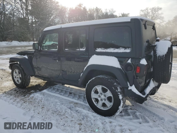 2022 Jeep Wrangler Unlimited Willys Sport with VIN 1C4HJXDN0NW207099, listed as a Copart auction lot 43395805 with 55,529 mi miles and Salvage Title. Bid and sale history available at DreamBid. Image 2.