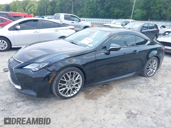 2019 Lexus RC 350 with VIN JTHHZ5BCXK5020189, listed as a IAAI auction lot 42368220 with 59,245 mi miles and . Bid and sale history available at DreamBid. Image 2.