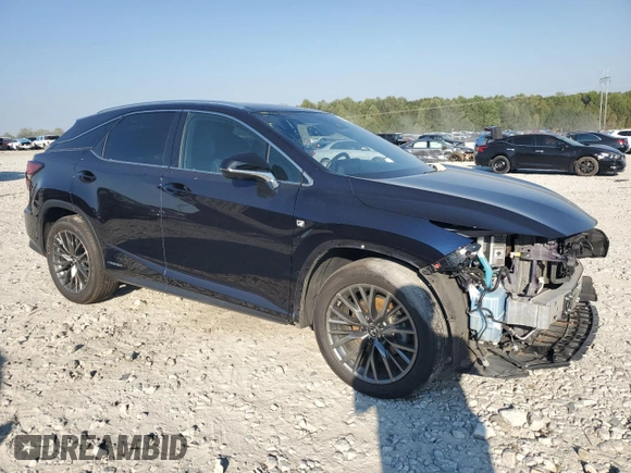 2020 Lexus RX with VIN 2T2YGMDA3LC049997, listed as a Copart auction lot 74929424 with 37,090 mi miles and Salvage Title. Bid and sale history available at carsss.com. Image 4.