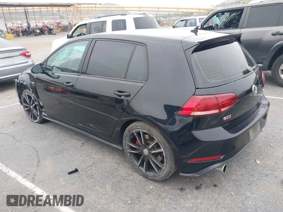 2019 Volkswagen Golf GTI S with VIN 3VW5T7AU3KM005648, listed as a IAAI auction lot 42096528 with 57,352 mi miles. Bid and sale history available at carsss.com. Image 3.