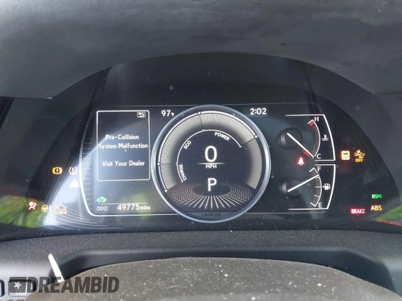 2023 Lexus ES 300h with VIN 58ADA1C15PU029980, listed as a IAAI auction lot 40486848 with 49,775 mi miles and . Bid and sale history available at DreamBid. Image 7.