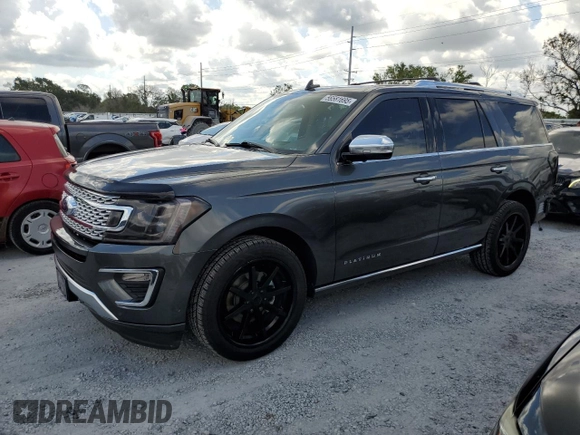 2020 Ford Expedition Platinum with VIN 1FMJU1LT2LEA61180, listed as a Copart auction lot 56581695 with 62,879 mi miles and Salvage title. Bid and sale history available at DreamBid. Image 1.