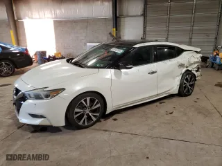 2017 Nissan Maxima SV with VIN 1N4AA6AP8HC440130, listed as a Copart auction lot 83449764 with 80,323 mi miles and Salvage Title. Bid and sale history available at carsss.com. Image 1.