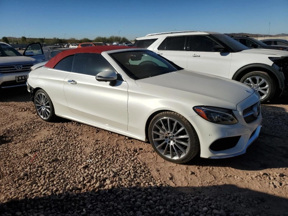 2018 Mercedes-Benz C 300 with VIN WDDWK4JB8JF698762, listed as a Copart auction lot 87129584 with 28,791 mi miles and Salvage Title. Bid and sale history available at DreamBid. Image 4.