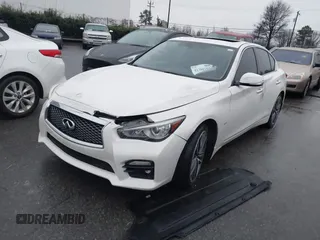 2017 Infiniti Q50 2.0t with VIN JN1CV7AP0HM641062, listed as a IAAI auction lot 41380194 with 114,813 mi miles and . Bid and sale history available at DreamBid. Image 19.