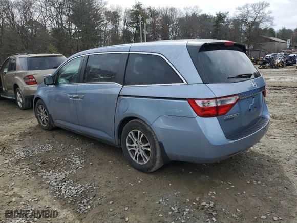 2013 Honda Odyssey EX-L with VIN 5FNRL5H62DB077593, listed as a Copart auction lot 49731335 with 0 mi miles and Clean Title. Bid and sale history available at carsss.com. Image 2.