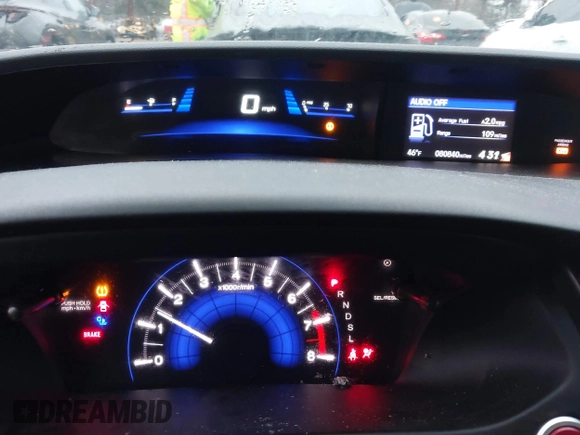 2014 Honda Civic Sedan EX with VIN 2HGFB2F82EH532528, listed as a IAAI auction lot 41129996 with 80,840 mi miles. Bid and sale history available at carsss.com. Image 7.