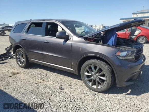 2015 Dodge Durango SXT with VIN 1C4RDJAGXFC750736, listed as a Copart auction lot 48340785 with 209,361 mi miles and Salvage Title. Bid and sale history available at DreamBid. Image 4.