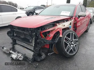 2022 Kia Stinger GT2 with VIN KNAE55LC2N6103531, listed as a IAAI auction lot 41710653 with 18,268 mi miles and . Bid and sale history available at DreamBid. Image 2.