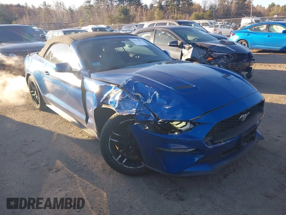 2018 Ford Mustang EcoBoost Premium with VIN 1FATP8UH1J5142908, listed as a IAAI auction lot 41912005 with 87,722 mi miles and . Bid and sale history available at DreamBid. Image 1.
