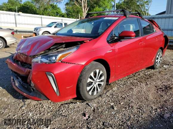 2019 Toyota Prius LE with VIN JTDL9RFU6K3003892, listed as a Copart auction lot 55419575 with 79,144 mi miles and Salvage Title. Bid and sale history available at DreamBid. Image 1.