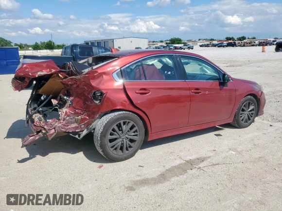 2018 Subaru Legacy Premium with VIN 4S3BNAF61J3042821, listed as a Copart auction lot 56662355 with 116,980 mi miles and Salvage title. Bid and sale history available at DreamBid. Image 3.