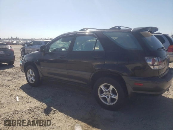 2001 Lexus RX 300 with VIN JTJHF10U810204442, listed as a Copart auction lot 73035264 with 128,076 mi miles and Salvage Title. Bid and sale history available at carsss.com. Image 2.
