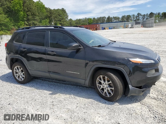 2016 Jeep Cherokee Sport with VIN 1C4PJLAB8GW375994, listed as a Copart auction lot 55962775 with 116,588 mi miles and Salvage title. Bid and sale history available at DreamBid. Image 4.
